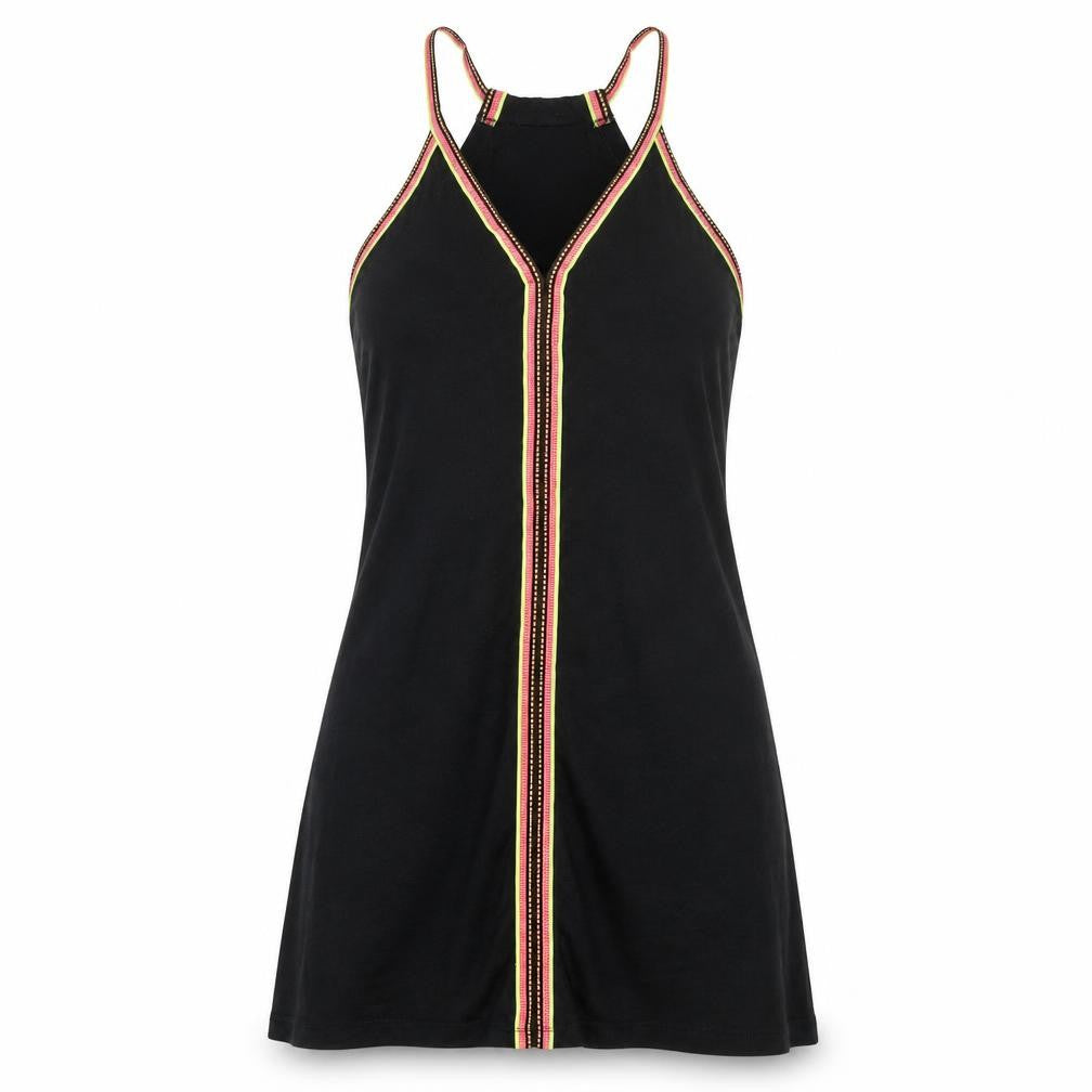 River Island Womens Black Polyester Tank Dress Size S V-Neck Pullover
