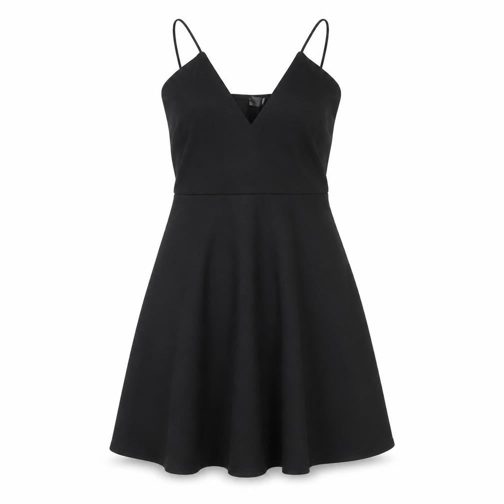 Missguided Womens Black Polyester Mini Size 14 V-Neck Pullover