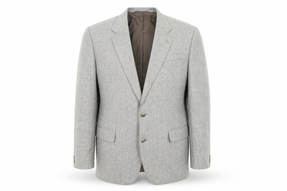 Heritage Clothing Mens Grey Polyester Jacket Suit Jacket Size 44 Regular