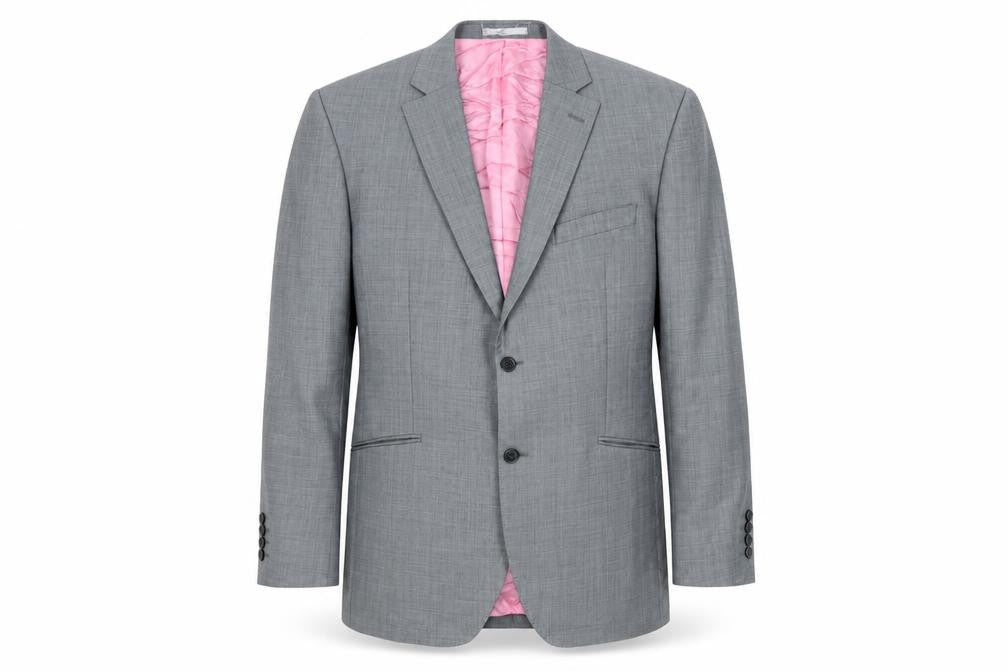 Aspen & Court Mens Grey Wool Jacket Suit Jacket Size 44 Regular