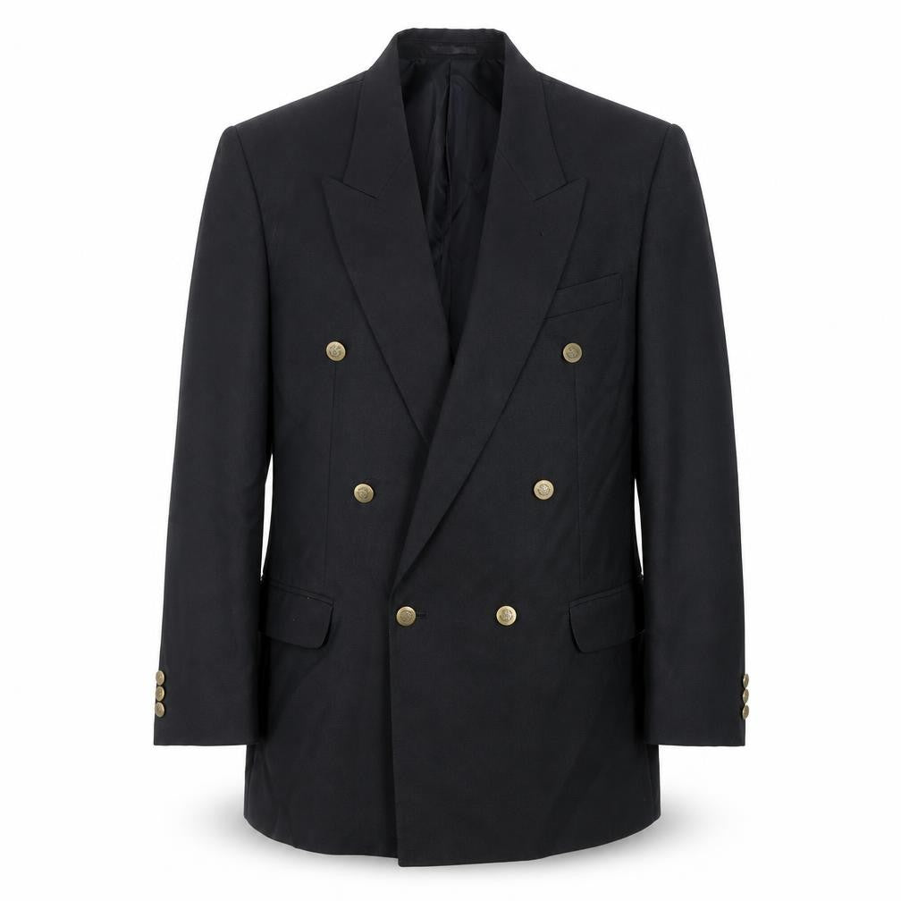 Classic Mens Black Nylon Jacket Blazer Size 42 Regular