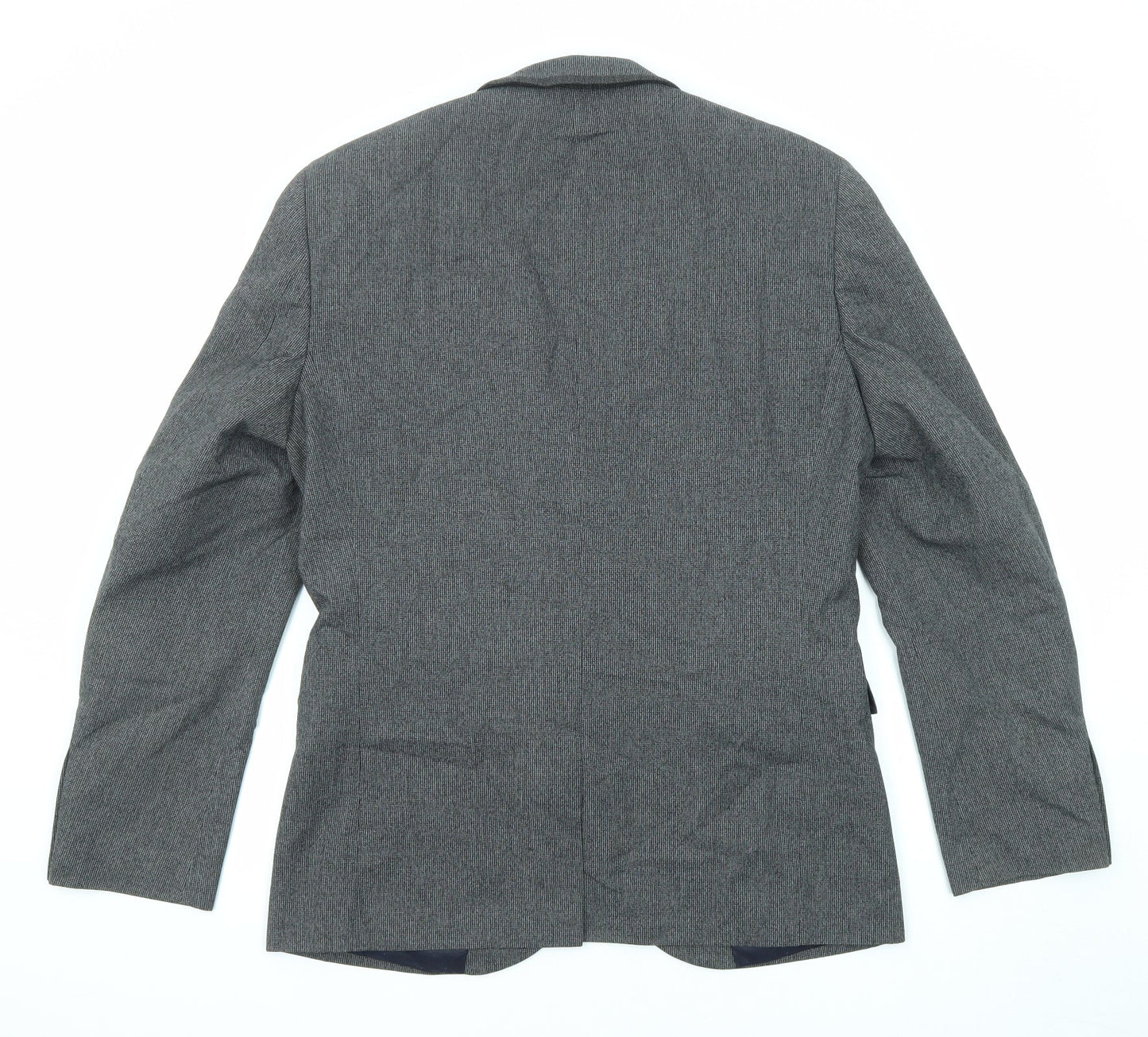 NEXT Mens Grey Polyester Jacket Suit Jacket Size 40 Regular