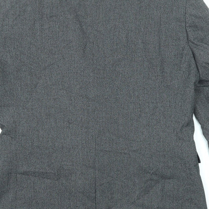 Next Mens Grey Polyester Jacket Suit Jacket Size 40 Regular