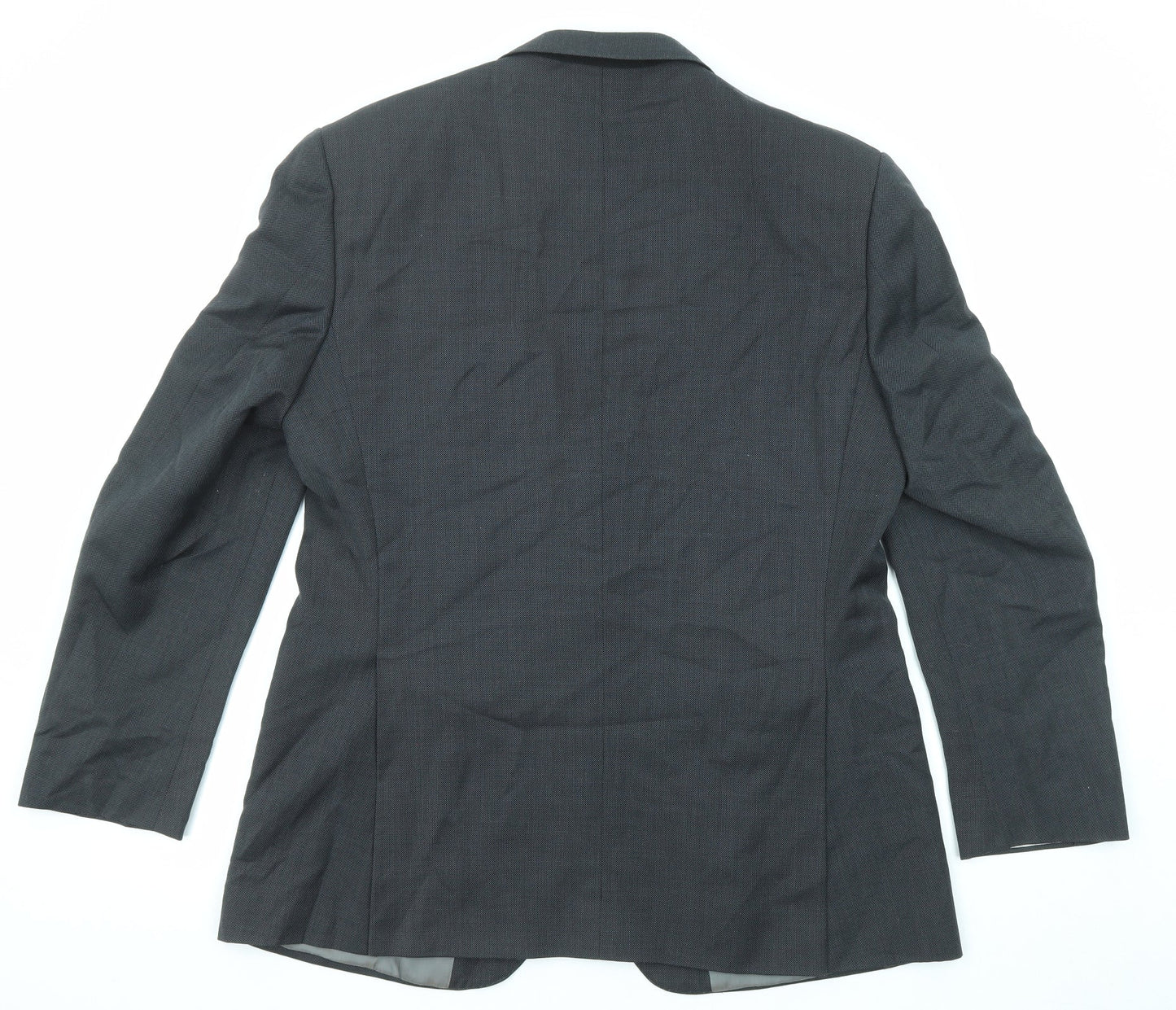 Marks and Spencer Mens Black Wool Jacket Suit Jacket Size 42 Regular