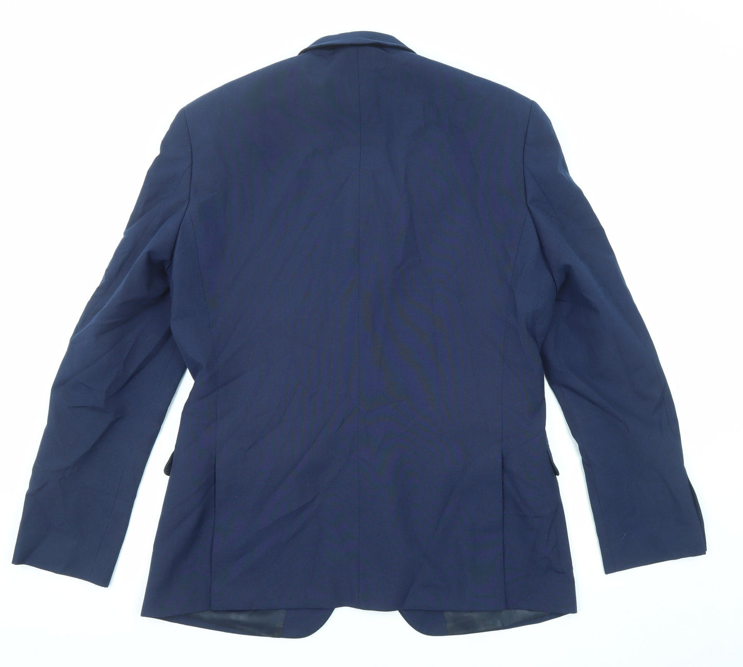 Red Herring Mens Blue Polyester Jacket Suit Jacket Size 40 Regular