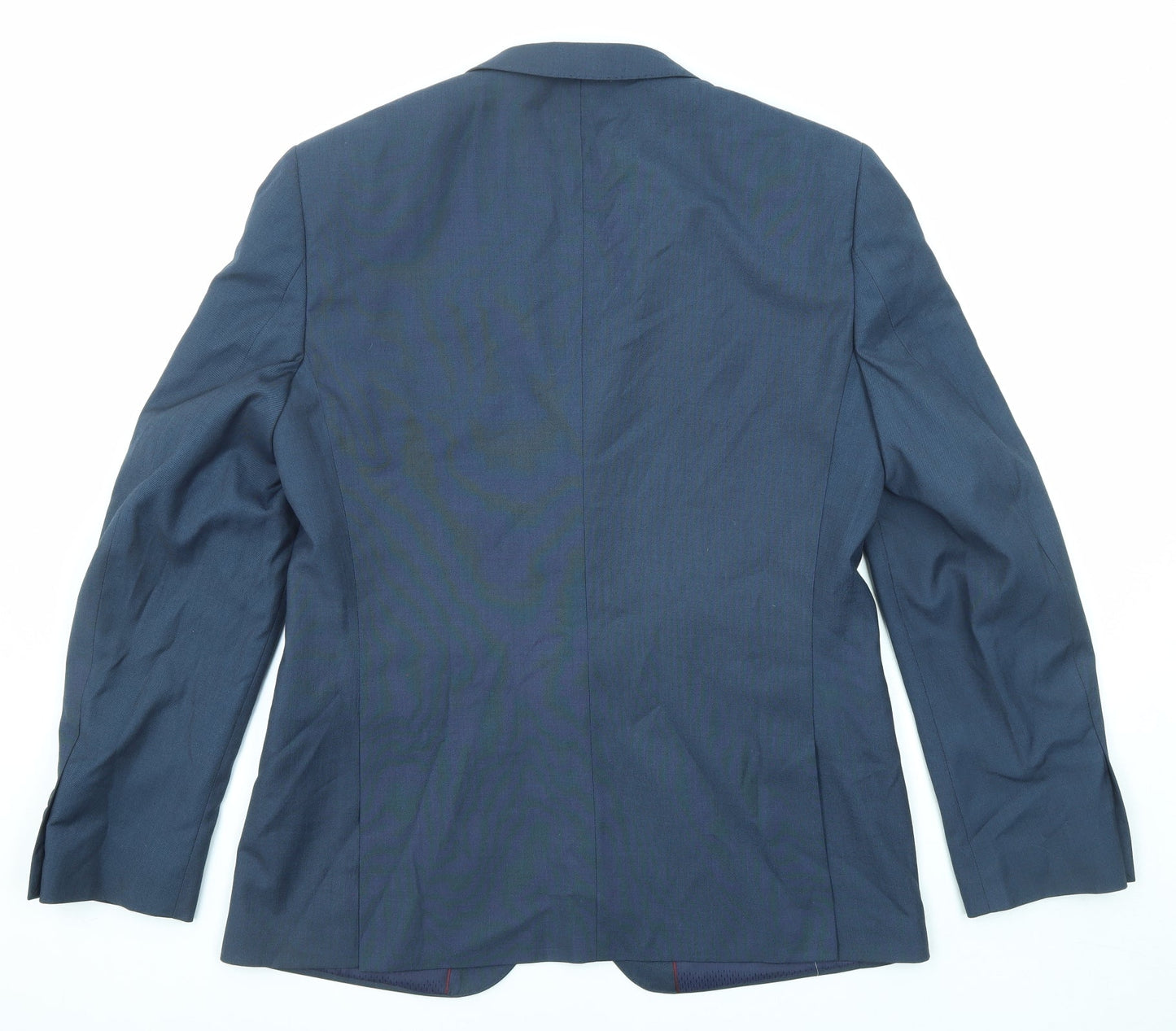 Burton Mens Blue Polyester Jacket Suit Jacket Size 42 Regular