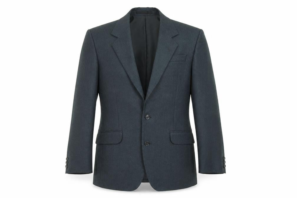Hector Jones Mens Black Wool Jacket Suit Jacket Size 36 Regular