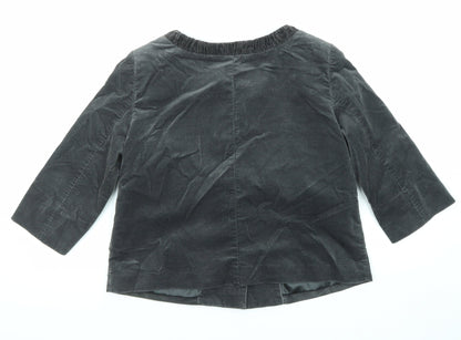 Back view of Vackpot women’s grey jacket, size UK 8, button