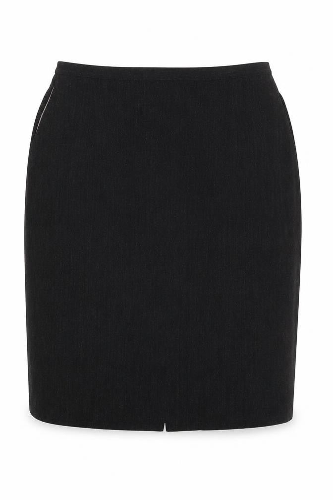 Principles Womens Grey Polyester A-Line Skirt Size 12 Zip