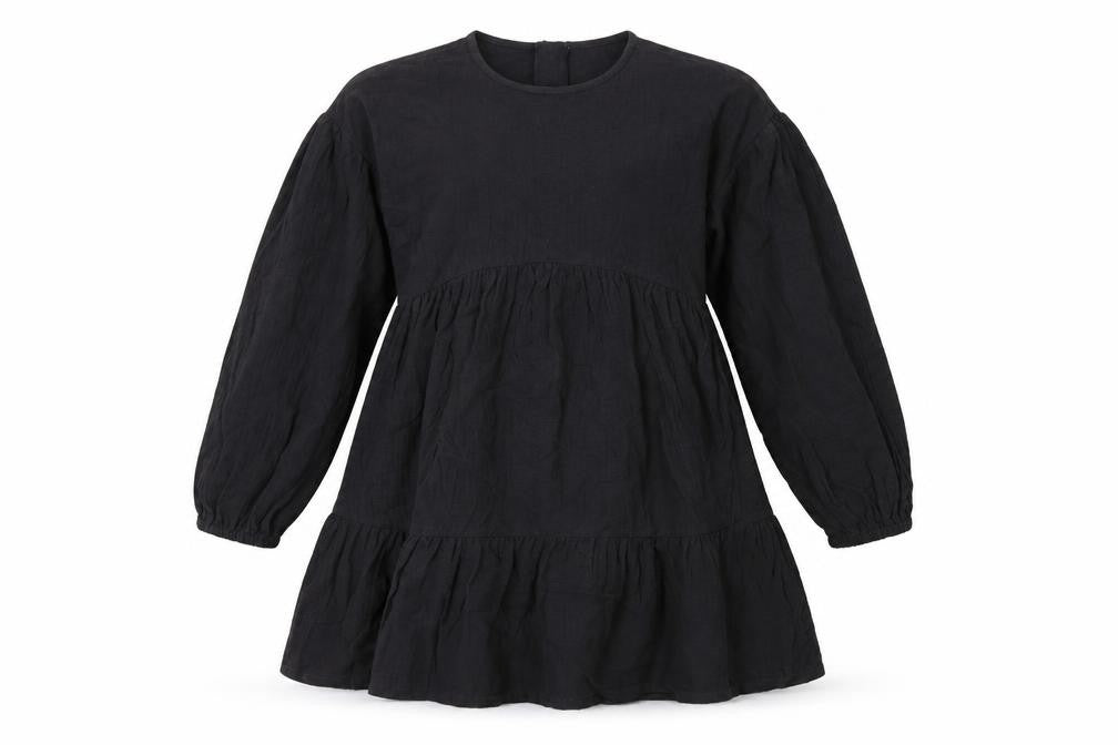 Marks & Spencer Girls Grey Cotton Trapeze & Swing Size 9-10 Years Round Neck Zip