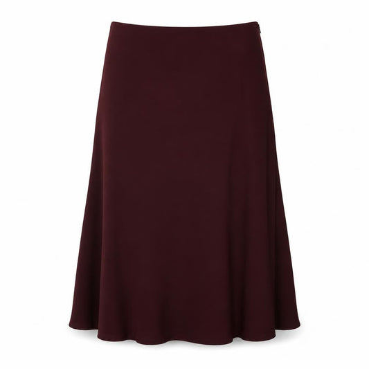 Marks & Spencer Womens Purple Polyester Swing Skirt Size 12 Zip