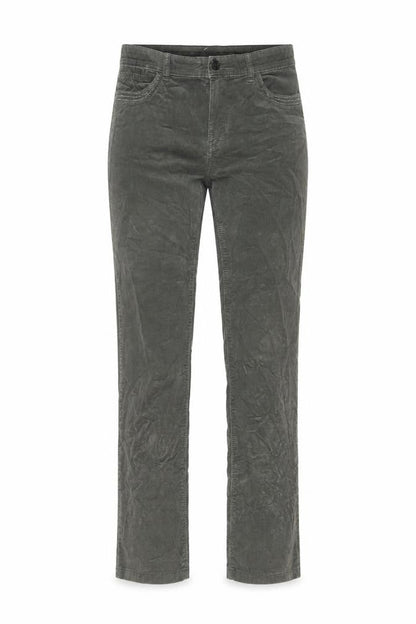 Per Una Womens Green Cotton Trousers Size 32 in L29 in Regular Zip