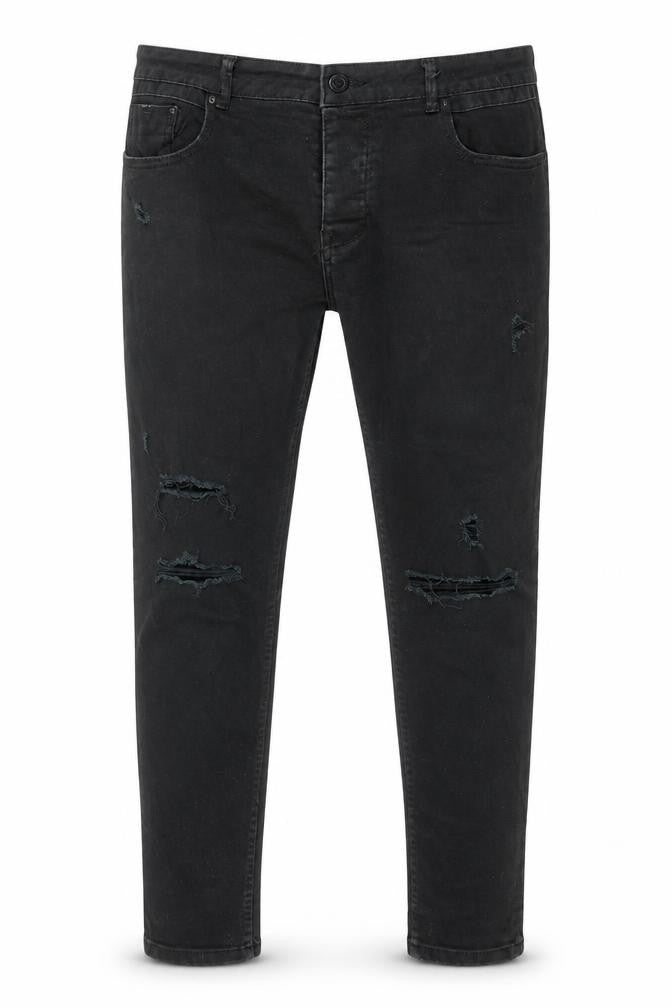 Denim & Co. Mens Black Cotton Skinny Jeans Size 34 in L30 in Regular Zip