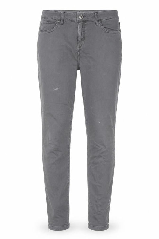 Marks & Spencer Womens Grey Cotton Skinny Jeans Size 12 L30 in Regular Zip