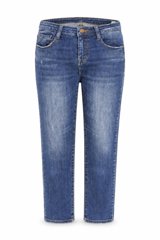 AH Denim Womens Blue Cotton Straight Jeans Size 28 in L26 in Regular Zip