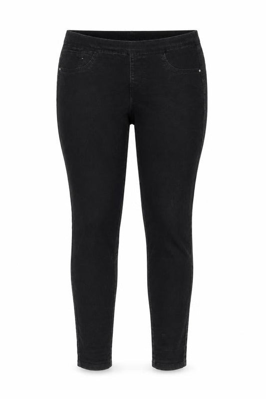 Denim & Co. Womens Black Cotton Jegging Jeans Size 10 L29 in Regular