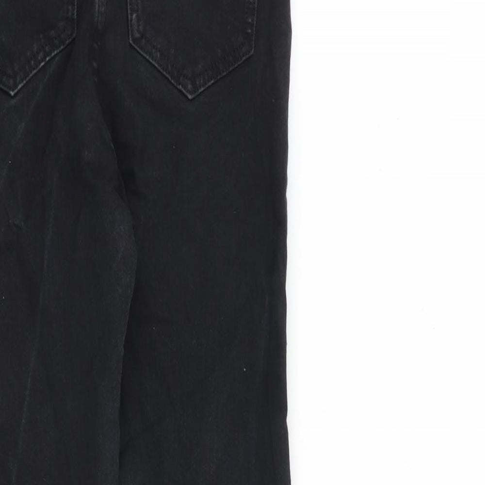 Marks and Spencer Womens Black Cotton Skinny Jeans Size 8 L27 in Regular Zip
