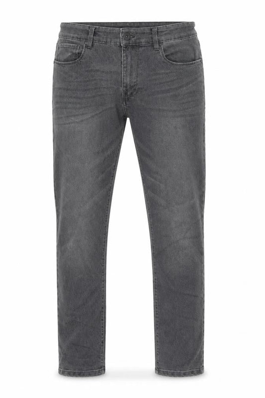 Everyday Mens Grey Cotton Straight Jeans Size 32 in L30 in Regular Zip