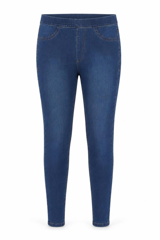 Marks & Spencer Womens Blue Cotton Jegging Jeans Size 6 L26 in Regular