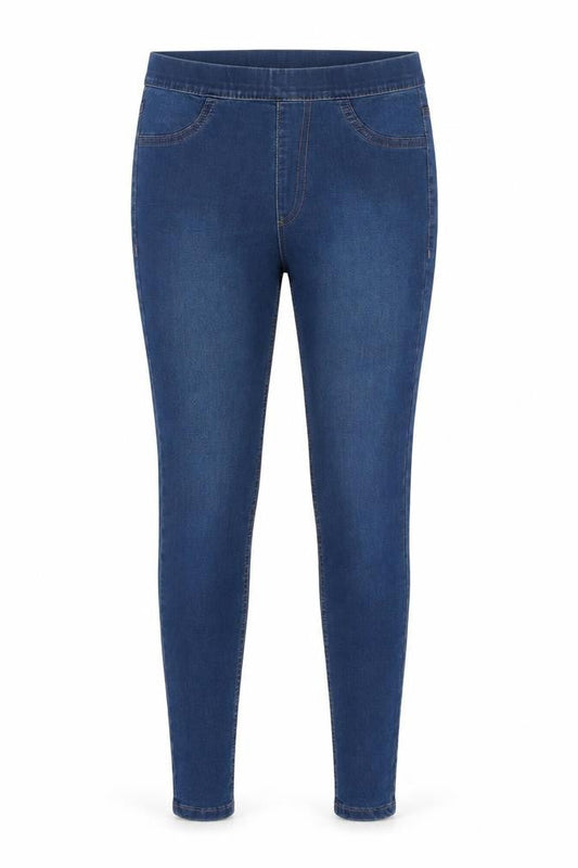 Marks & Spencer Womens Blue Cotton Jegging Jeans Size 6 L26 in Regular