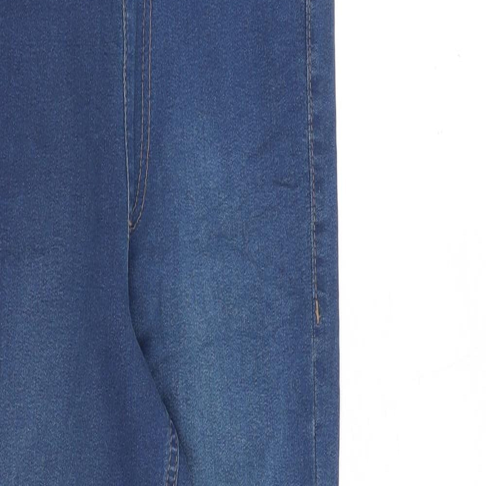 Marks and Spencer Womens Blue Cotton Jegging Jeans Size 6 L26 in Regular