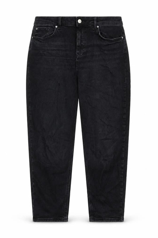 Eighteen Eighty Four Womens Black Cotton Tapered Jeans Size 34 in L24 in Regular Zip