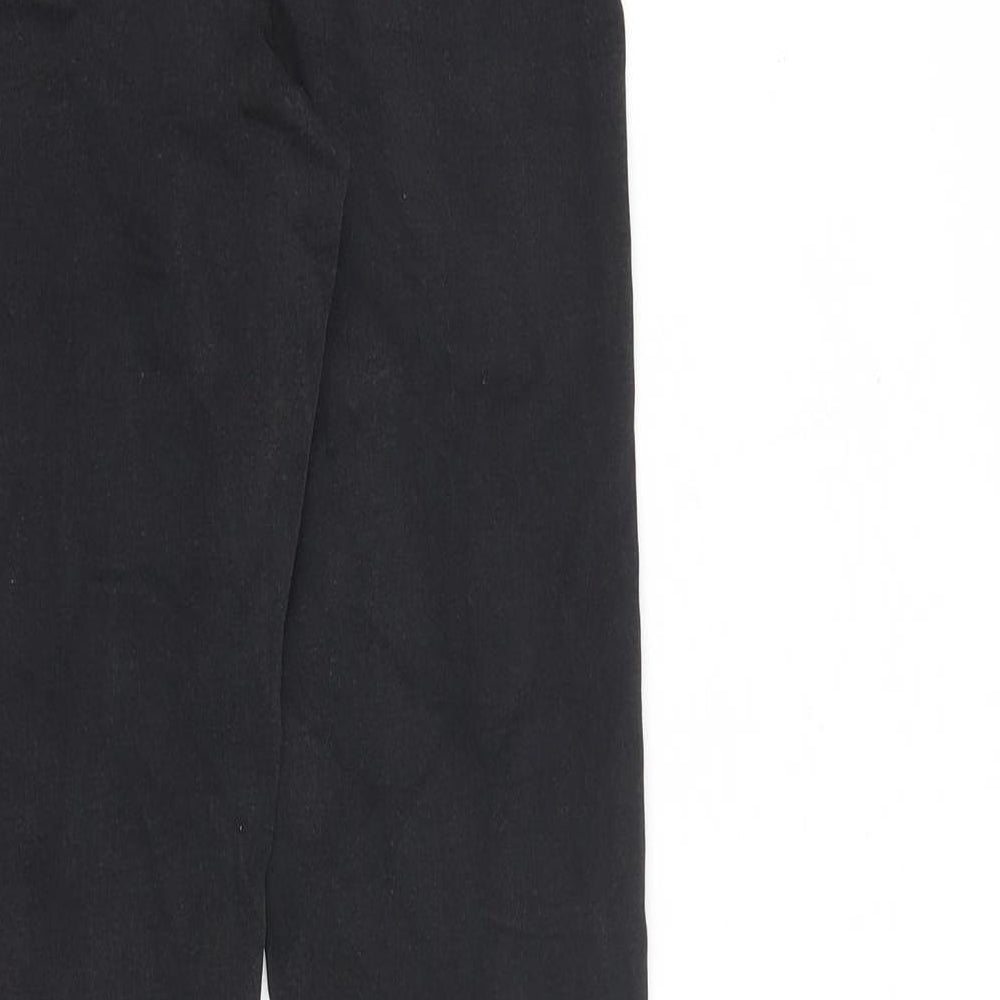 Marks and Spencer Womens Black Cotton Skinny Jeans Size 6 L28 in Slim Zip