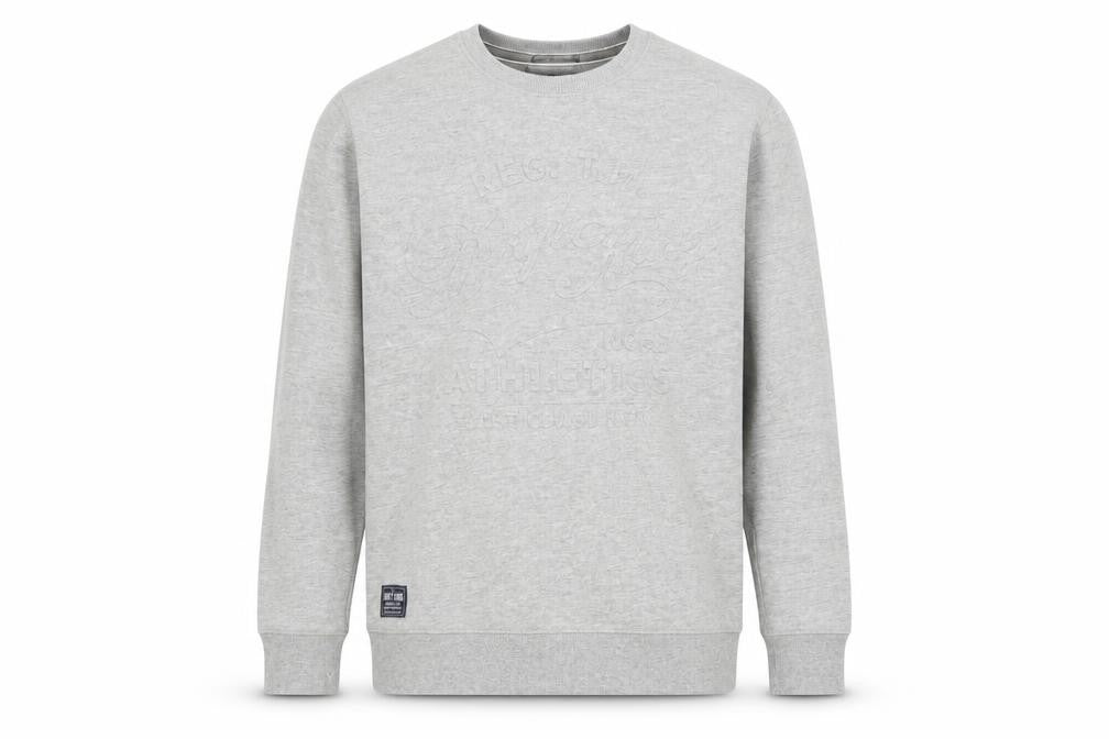 Drift King Mens Grey Cotton Pullover Sweatshirt Size M