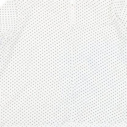 Warehouse Womens White Polka Dot Polyester Basic Blouse Size 12 Round Neck