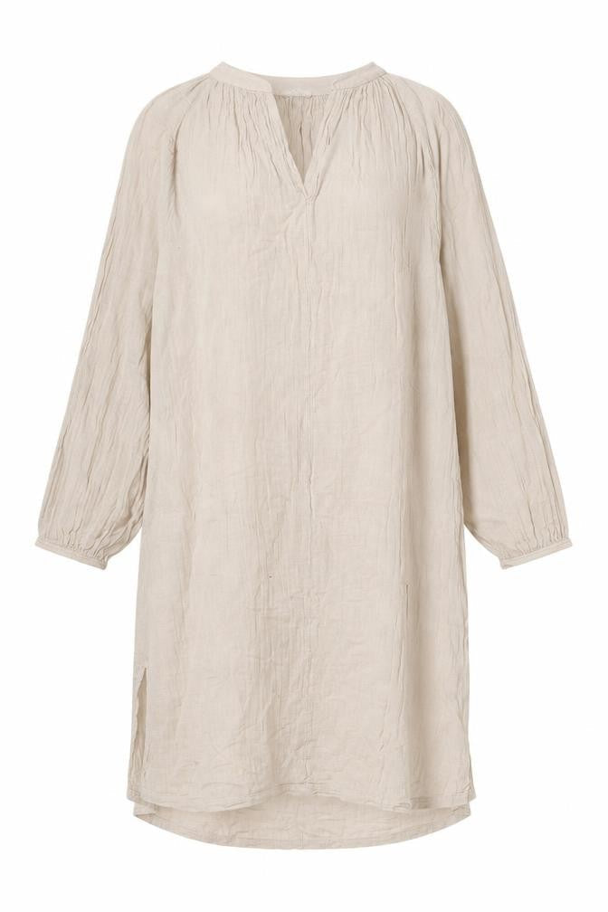 H&M Womens Beige 100% Cotton A-Line Size M V-Neck Pullover