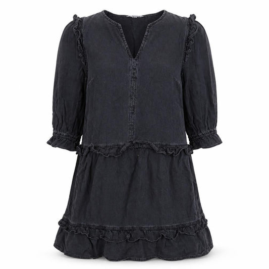 Tu Womens Grey Cotton Trapeze & Swing Size 10 V-Neck Pullover