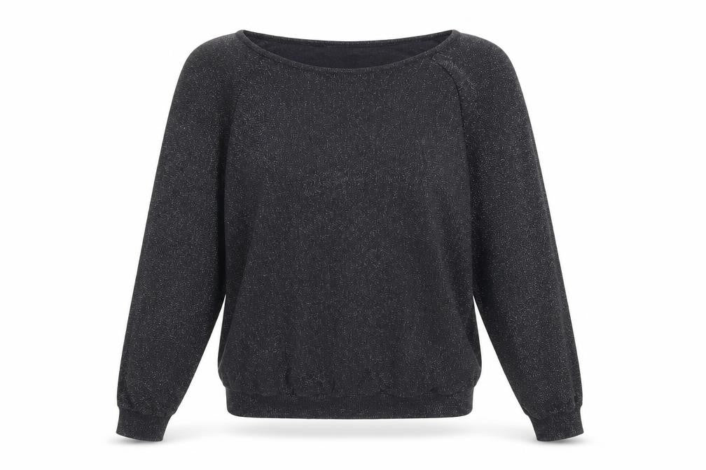Marks & Spencer Womens Black Round Neck Viscose Pullover Jumper Size 8