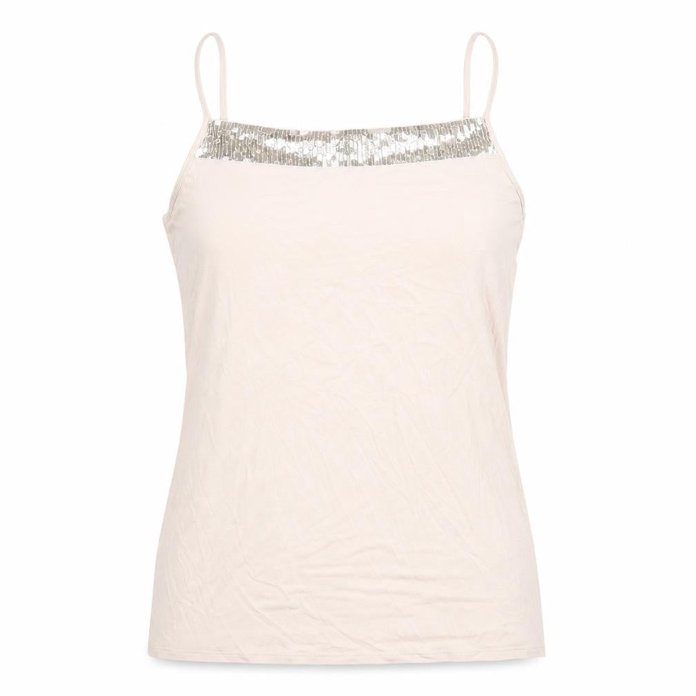 Autograph Womens Pink Viscose Basic Tank Size 14 Square Neck