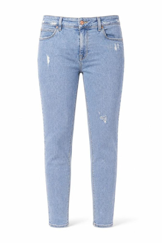ASOS Womens Blue Cotton Skinny Jeans Size 32 in L32 in Regular Zip