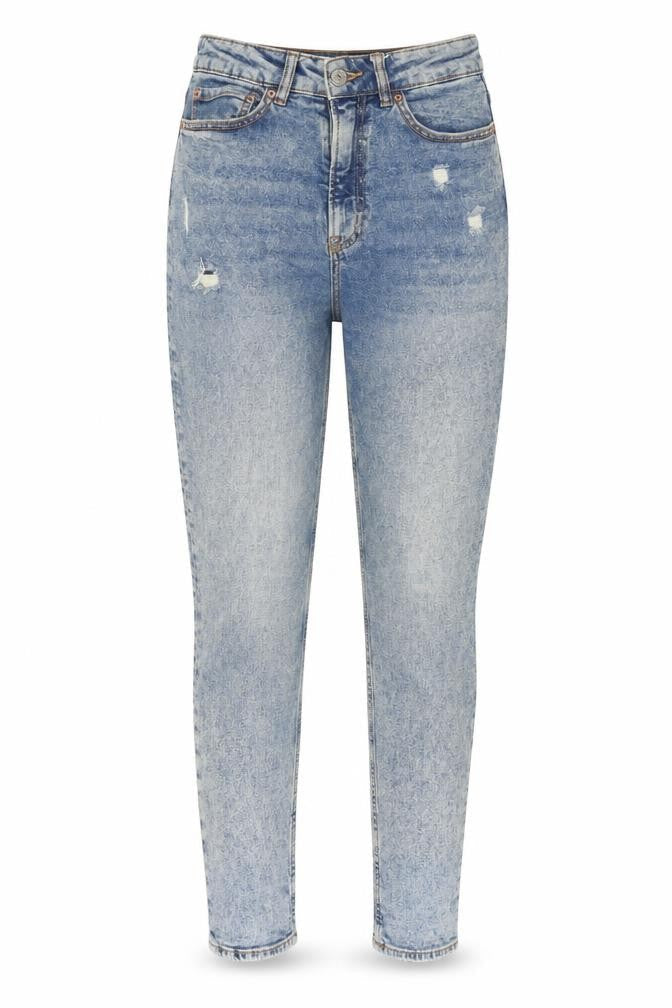 H&M Womens Blue Cotton Skinny Jeans Size 10 L29 in Regular Zip