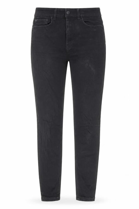 Zara Womens Black Cotton Skinny Jeans Size 8 L27 in Regular Zip