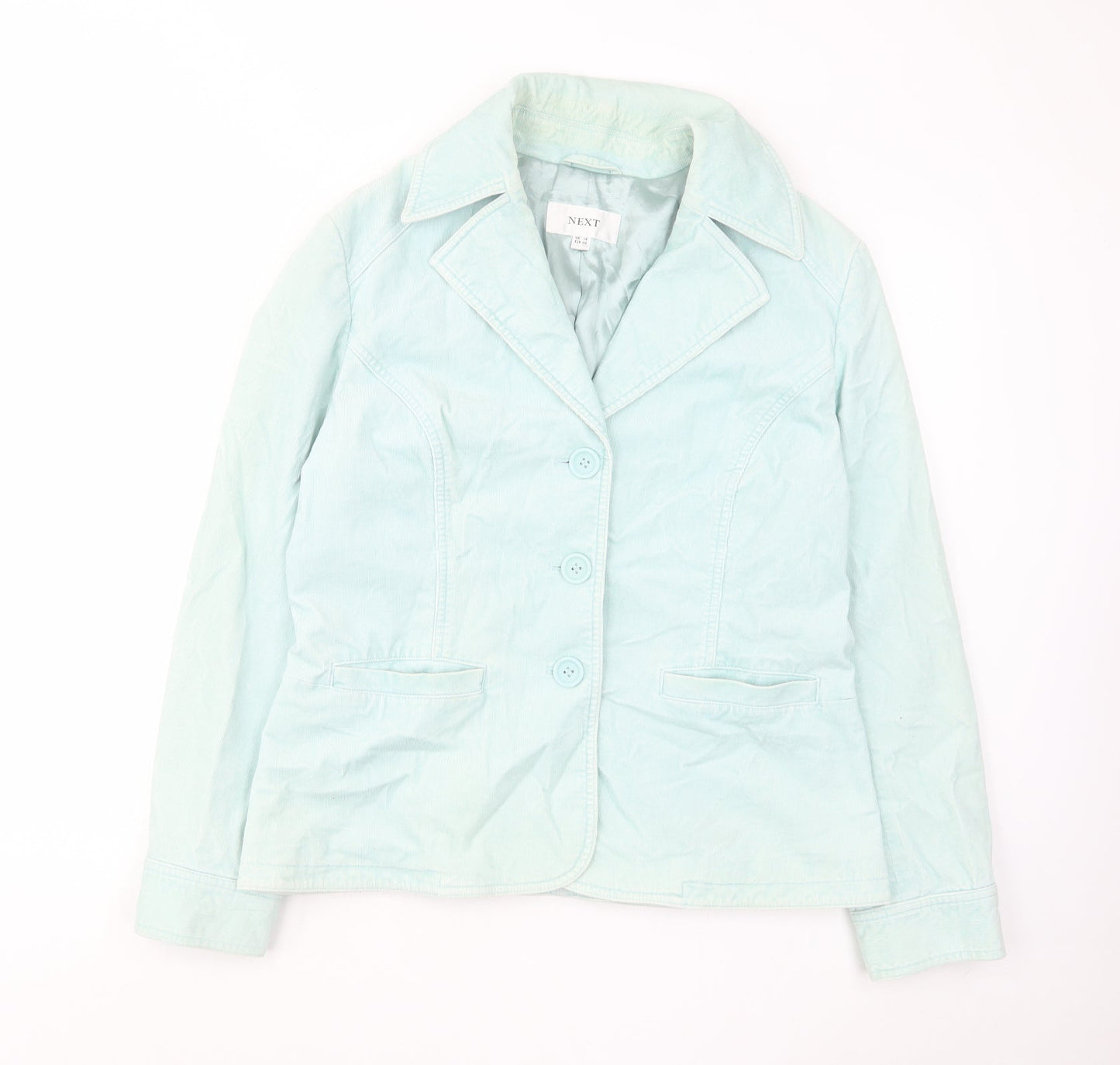 NEXT Womens Blue Jacket Blazer Size 16 Button