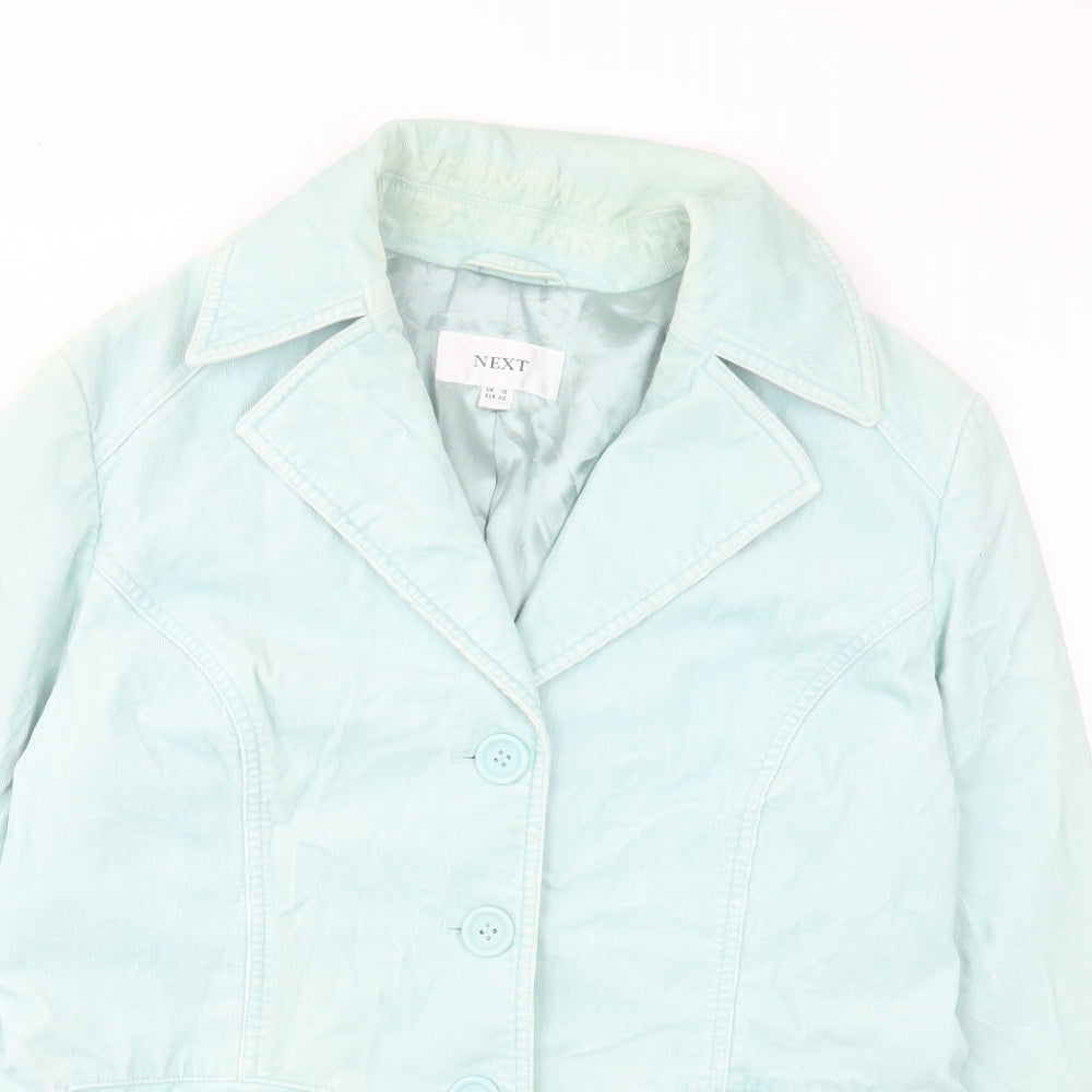 NEXT Womens Blue Jacket Blazer Size 16 Button