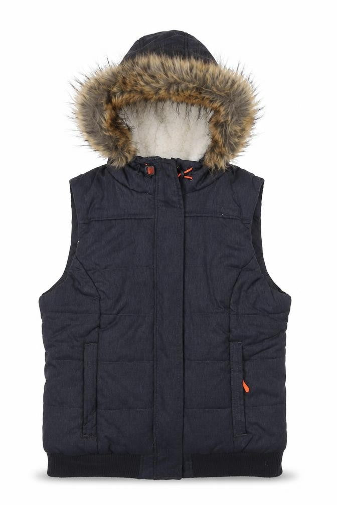 Avenue Womens Blue Gilet Jacket Size 12 Zip