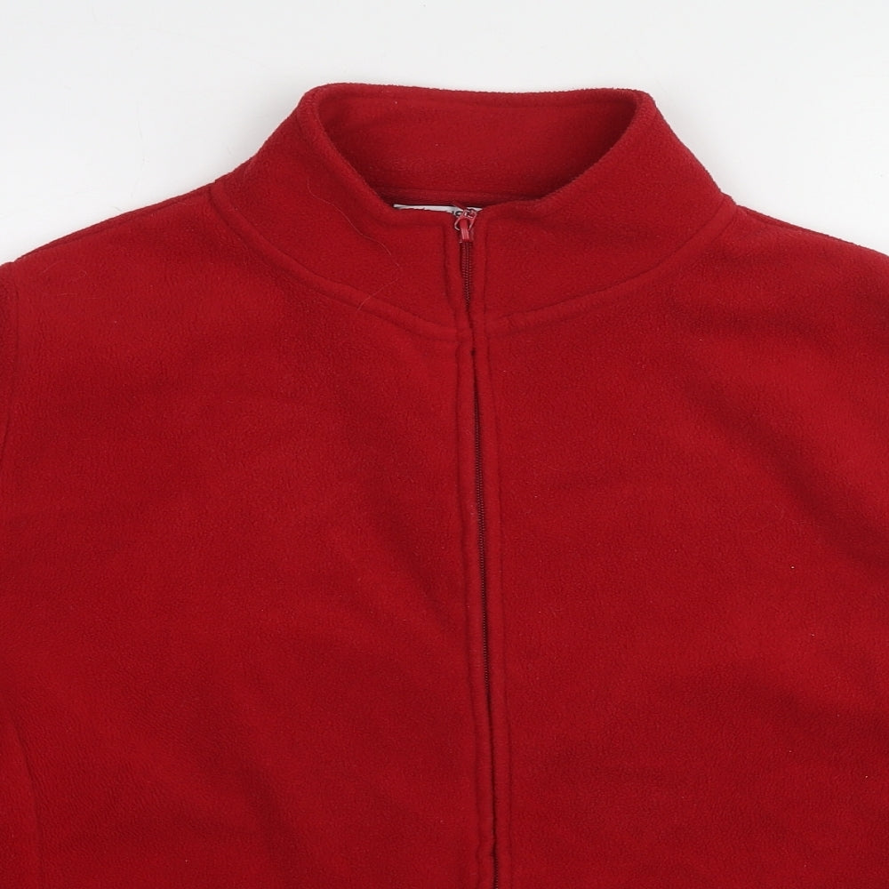 EWM Womens Red Jacket Size 18 Zip - Size 18-20