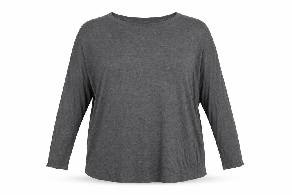 H&M Womens Grey Crew Neck Viscose Pullover Jumper Size L