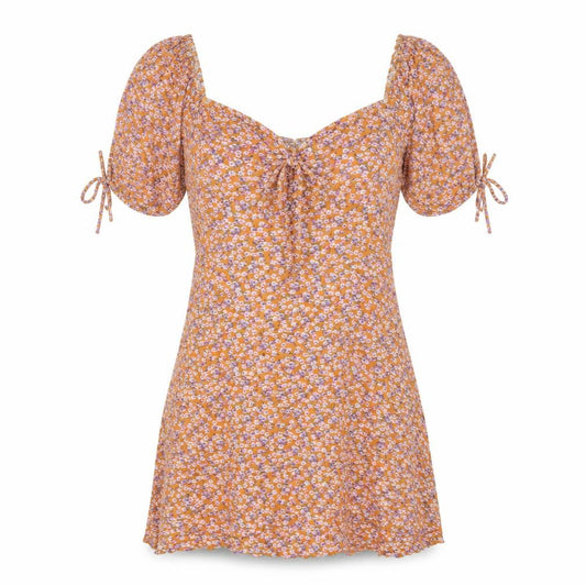 New Look Womens Multicoloured Floral Polyester A-Line Size 10 V-Neck Pullover