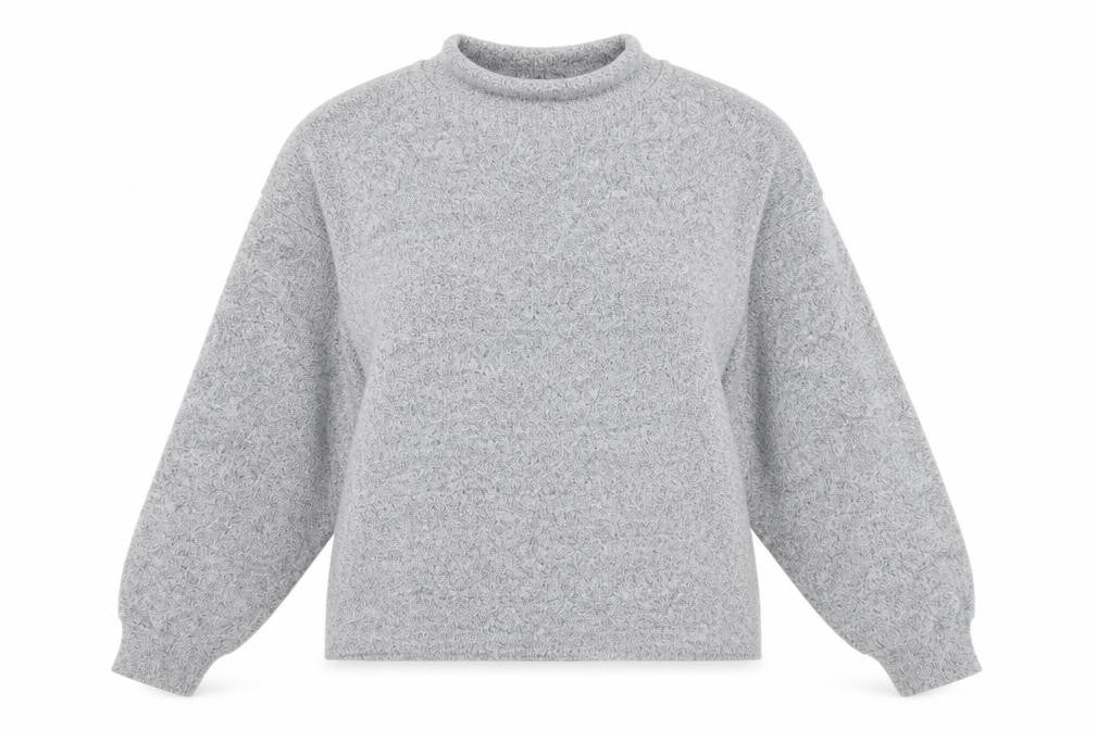 New Look Womens Grey Roll Neck Polyester Pullover Jumper Size S