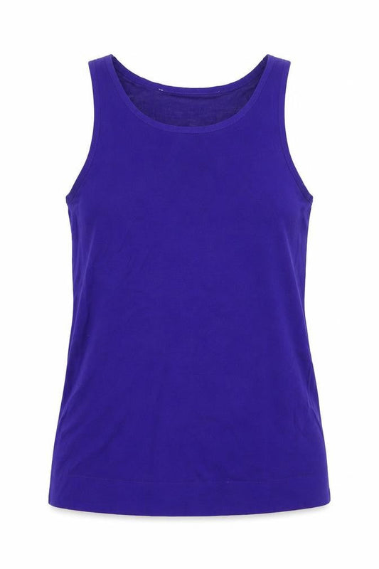 French Connection Womens Purple Polyester Basic Tank Size XS Round Neck