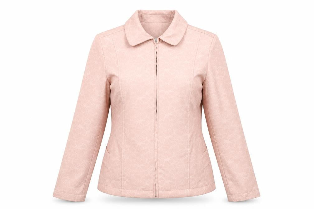 Bonmarché Womens Pink Geometric Jacket Size 10 Zip