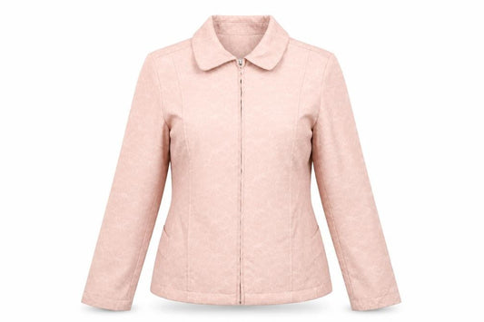 Bonmarché Womens Pink Geometric Jacket Size 10 Zip