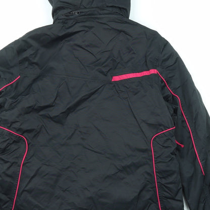 Preloved Parallel Womens Black Windbreaker Jacket Size 16 Zip - Label