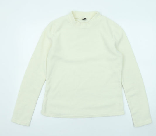 Dazy Womens Ivory Polyester Pullover Sweatshirt Size M Pullover