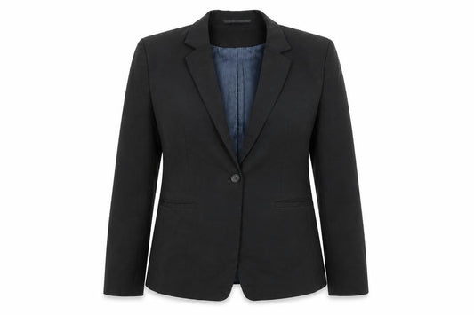 Brook Taverner Womens Black Polyester Jacket Blazer Size 14