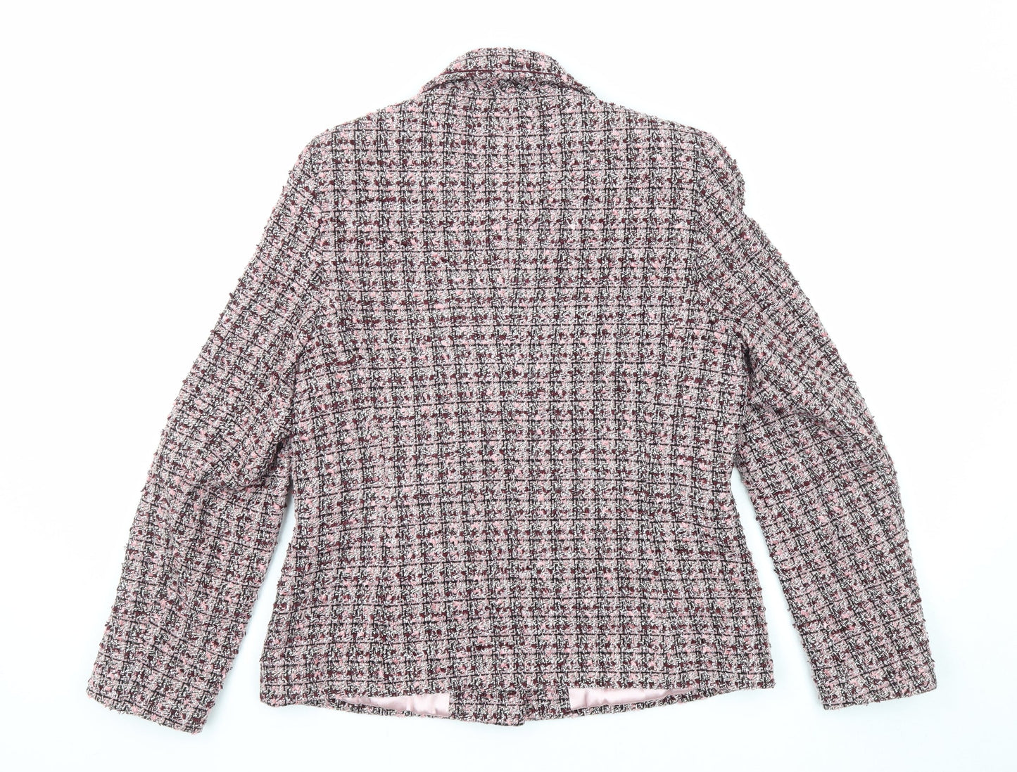 Berkertex Womens Multicoloured Jacket Blazer Size 12 Button